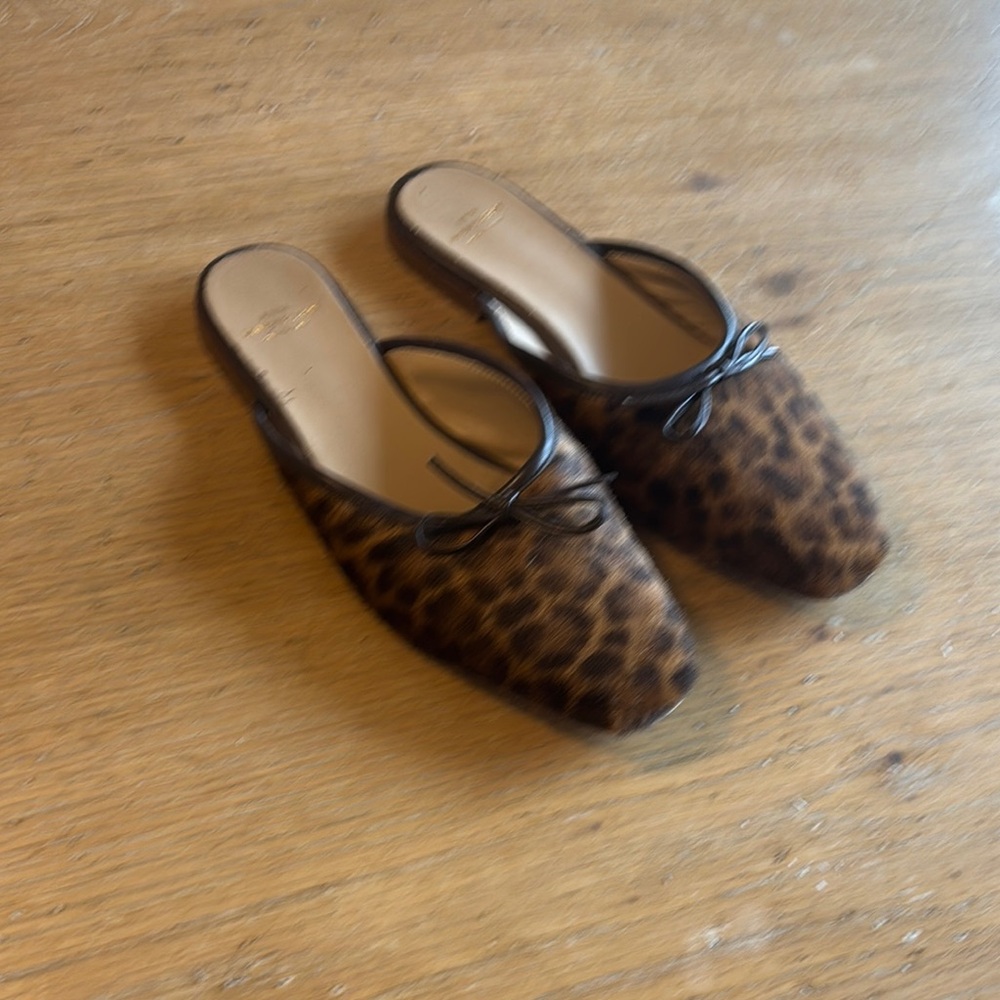 Ann Mashburn Leopard Mules